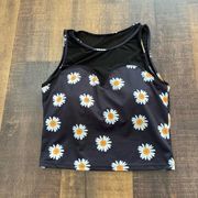 Kortni Jeane Netted Sweetheart Daisy Top Size Small