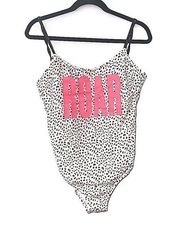 Victoria's Secret Cheetah Print Roar Open Back One Piece Swimsuit Large