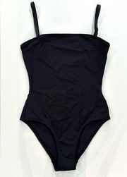 🆕 NWT SKIMS Square Neck Swimsuit (SW-BDY-0123) in Onyx - Sz XS