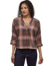 Lower Meadow Crop Flannel Top