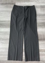 Chico’s Black Wide Leg Dress Pants 8 Zip 1 High Rise