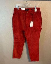 Judy Blue Women's Rust Slim Fit High Waist Corduroy Pants Size 29