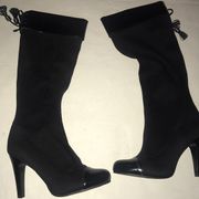 BCBG CHILL STRECH FAUX SUEDE BOOTS SZ 6