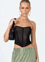 Princess Polly Azriel Strapless Bustier Black - US 6