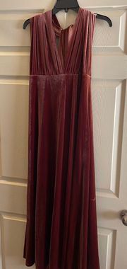 Revelry Velvet Bridesmaid Dress 