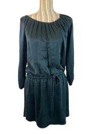 Chaser Emerald Green Cold Shoulder Slit Sleeves Dress Women SZ M