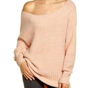 Chelsea28 Off Shoulder Sweater Pink Smoke