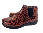 Alegria Leopard Climatease Ankle Rain Boot