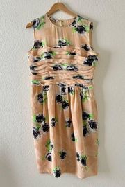 MOSCHINO Cheap and Chic Watercolor Silk Floral Dress