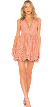 Joanna Mini Dress in Sherbert from Revolve