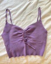 Kendall & Kylie Lavender Crop Top