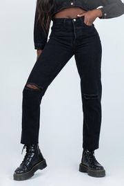 Attica Knee Rip Denim Jeans in Black