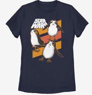 Star Wars Episode VIII: The Last Jedi Porg Stripes T-Shirt, Size L
