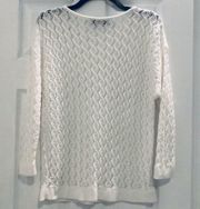 🔥White Knit Sweater by Magaschoni