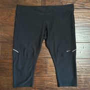 Nike Dri-Fit Cropped Leggings Black 1X