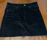 Women's Black Velvet Mini Skirt Size 27