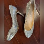 Ivanka Trump Silver Pump Heels Size 8.5