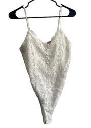 White Lace Bodysuit