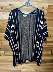 Aztec Short Sleeve Cardigan