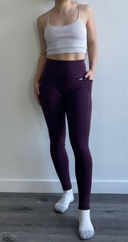 Purple Sketchers High Waisted Leggings