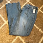 Good American Distressed Flare Jeans size 16