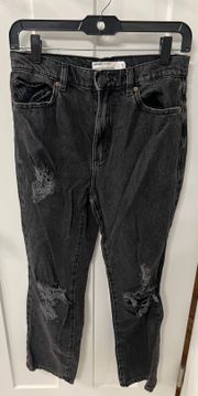 Vintage Straight Jeans Black