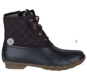 Sperry  Navy & black Saltwater Quilted Duck Boot Sz 6  $99