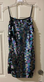 Revolve  circle Sequin Mini Dress