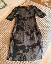 woman’s snake print dress size S