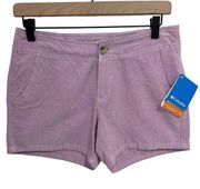 Columbia  Purple Carnelian Bay Shorts 4" Inseam Size 4 New