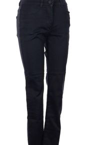 T By  Black Low Rise Slim Leather Pocket Jean