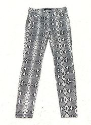 NEW Liverpool Python Leggings Pull On Pants Gray White Black Mid Rise 2/26