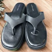 Sincerely Jules Black Slider Sandals Happiness 9.5M NWOT