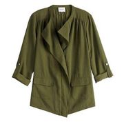 Nine West Womens Size S  Green Utility Coat NWT