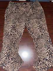 Time and Tru Leopard Print Pull On High Rise Jean Jeggings Size X-Large (16-18)