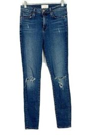 Aritzia The Castings High Rise Skinny Jeans Canton Wash Size 29 EUC T2712