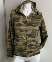 Lucky Brand full zip camouflage hoodie