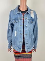 Distressed Denim Jacket