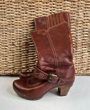 Dansko Women's Brown Rylan Crazy Horse Leather Western Boots Size 40