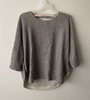 Anthropologie Deletta Textured Stripe Sweater