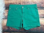 Gap Teal Denim Shorts Stretchy