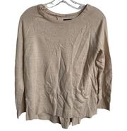 Apt.9 Sweater Womens X-Small Tan Round Neck Long Sleeve Knit Pullover Acrylic