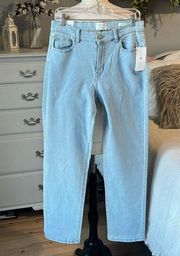 High Rise Straight Light Wash Jeans Womens 10