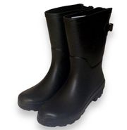 A New Day Women's Black Vicki Mid Calf Rain Boots Size 6
