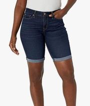 Levi Strauss Mid Rise Bermuda Jean Shorts Size 14