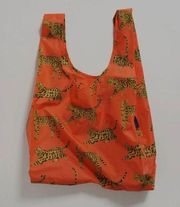 NWT Baggu Bengal Cat Orange Graphic Print Standard Size New