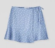 NWT | Womens | Pull & Bear Polka Dot Wrap Mini Skirt | Small