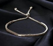 Banana Republic silver adjustable slide bracelet