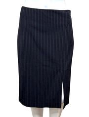 Express Skirt Womens 4 Black Red Stripe Pencil Casual Business Office Preppy