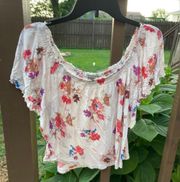 Flowey Crop Top Blouse